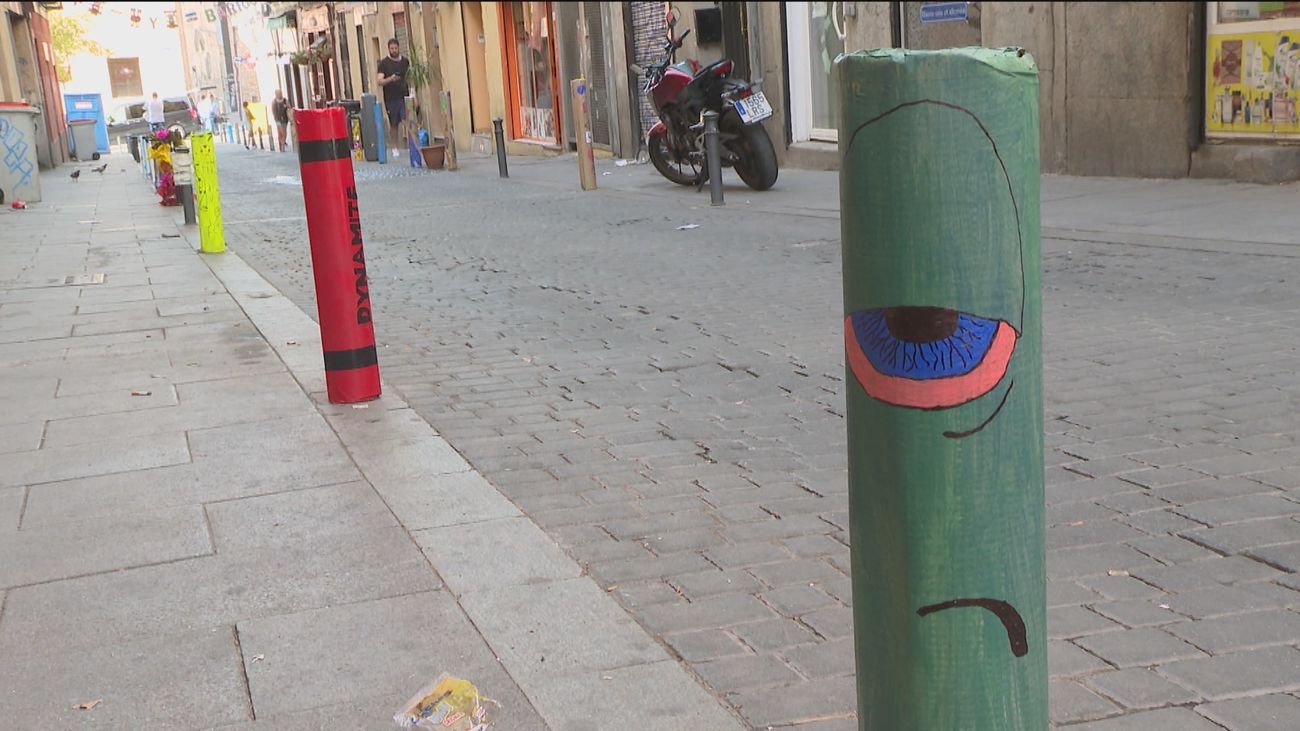 Los bolardos más divertidos de Madrid llegan por San Lorenzo
