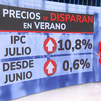 La electricidad dispara el IPC en julio al 10,8%, la mayor tasa en 38 años