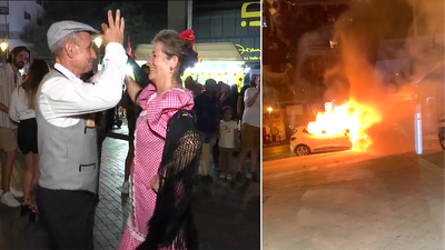 Los contrastes de una noche festiva de San Lorenzo previo a La Paloma
