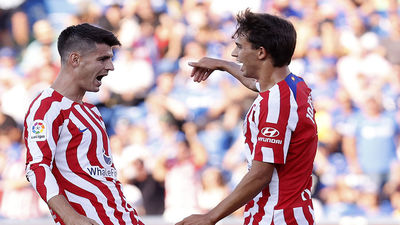 0-3. Morata y Joao Félix lanzan al Atlético a la cima ante el Getafe