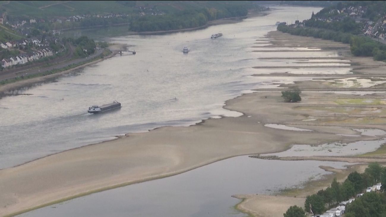 La sequía castiga a Europa con niveles de agua nunca vistos en sus ríos