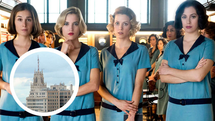 El edificio de Telefónica sirvió de escenario para 'Las chicas del Cable' / NETFLIX/ TELEFÓNICA