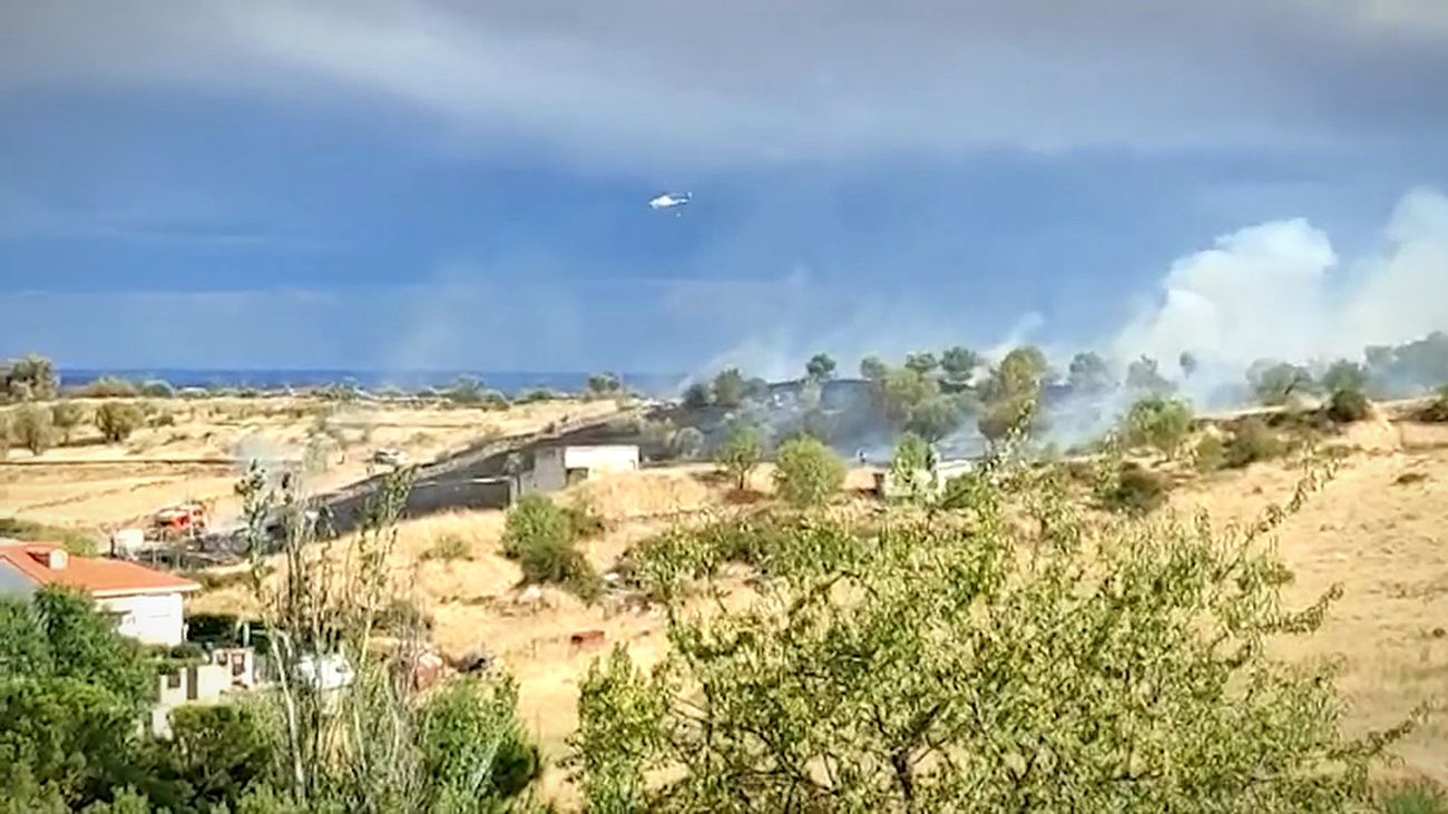 Nuevo incendio de pastos en El Molar cerca de urbanizaciones