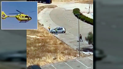 Detienen al hombre que apedreó a un helicóptero del Summa 112 en Ciempozuelos durante un rescate