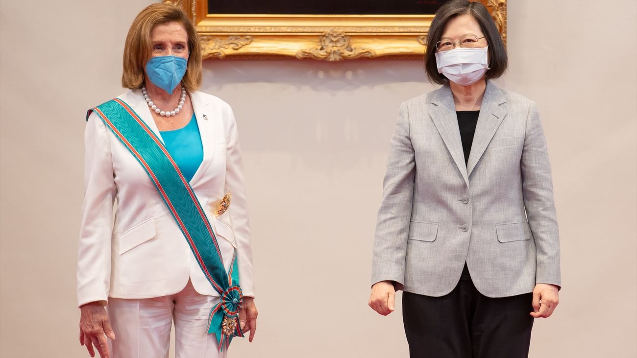 Nancy Pelosi y la presidenta de Taiwán, Tsai Ing-wen