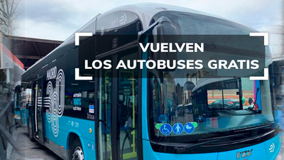 Los autobuses de la EMT vuelven a ser gratis este miércoles y jueves