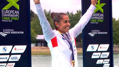 La piragüista madrileña María Corbera, campeona de Europa en C1 500 sprint