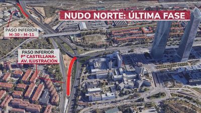 Las obras del Nudo Norte de Madrid entran en su recta final