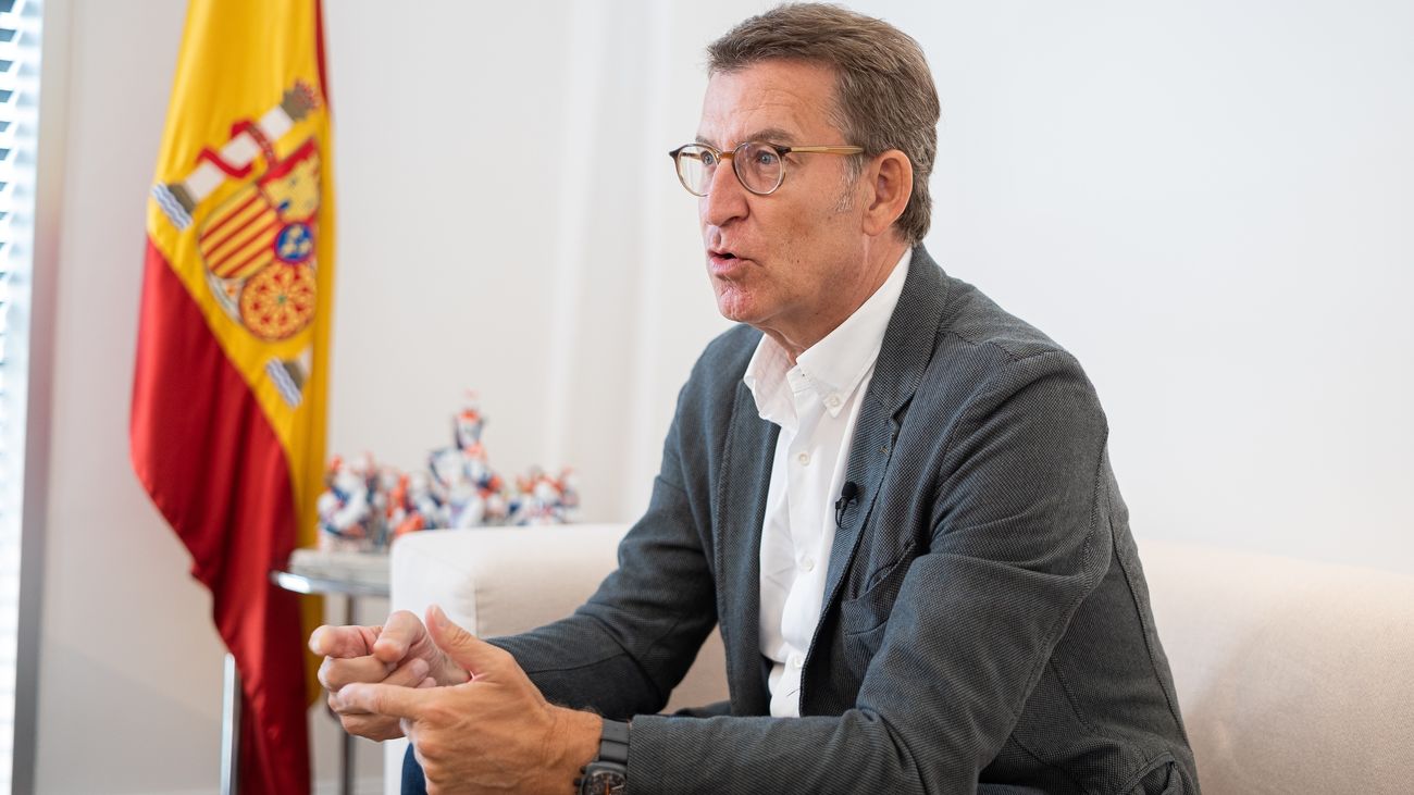 Alberto Núñez-Feijóo, presidente del Partido Popular