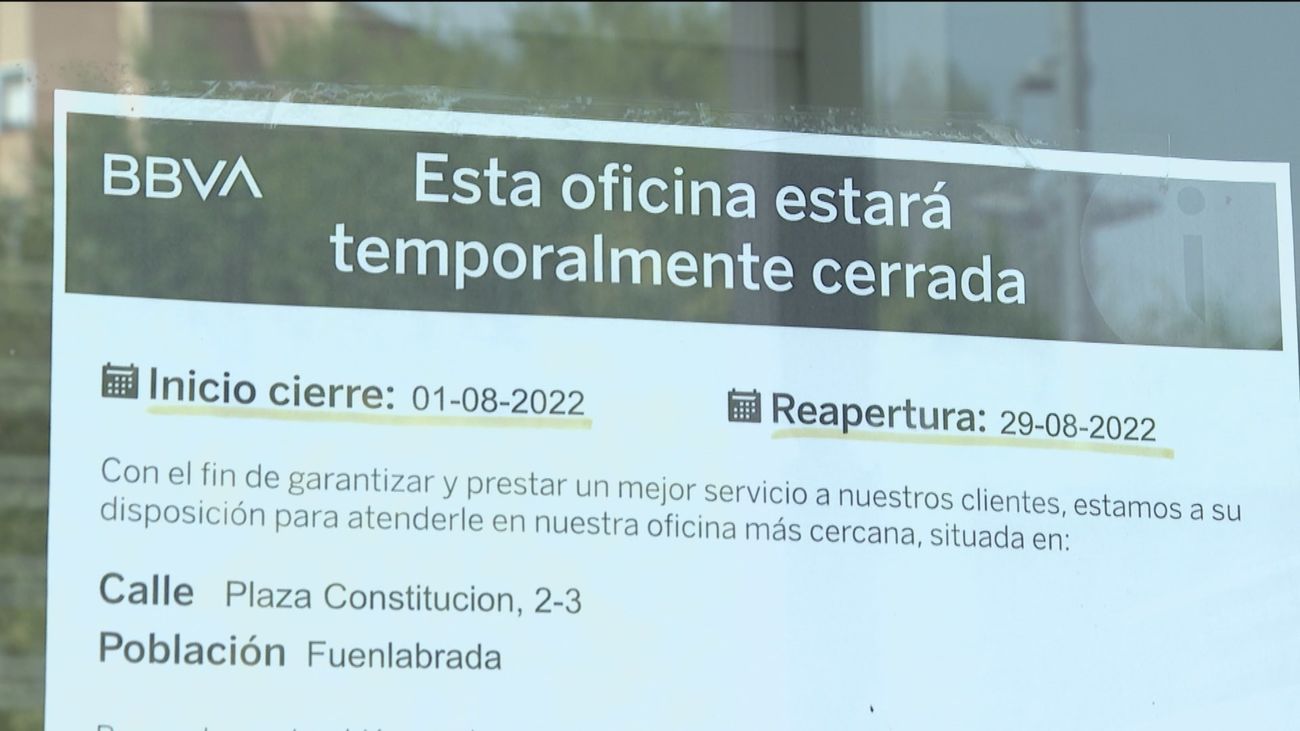 Desplazarse a otro pueblo en busca de un banco: así afecta el cierre de sucursales por vacaciones
