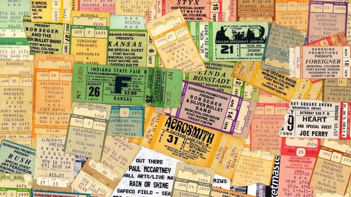 Antiguas entradas para conciertos / DOMINIO PÚBLICO