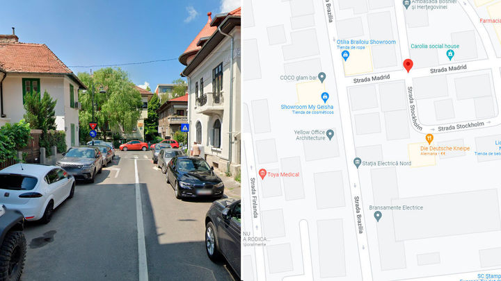 Rue Madrid à Bucarest / GOOGLE MAPS