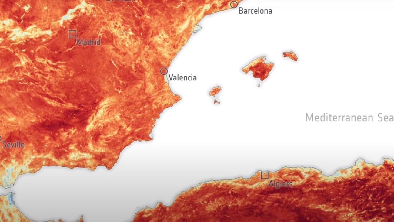 España a 55 grados: así captan el calor extremo los satélites de la ESA