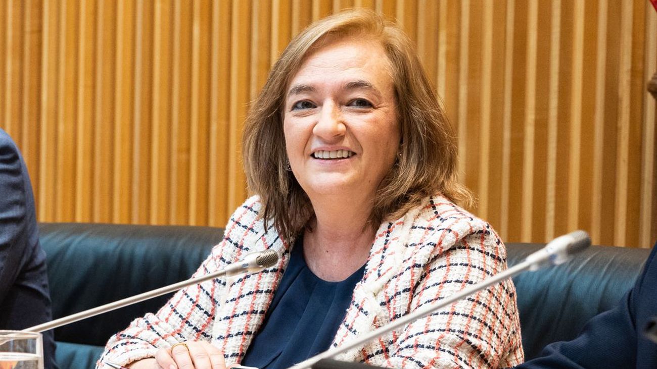 La presidenta de la AIReF, Cristina Herrero, en una comparecencia ante la Comisión de Hacienda del Congreso