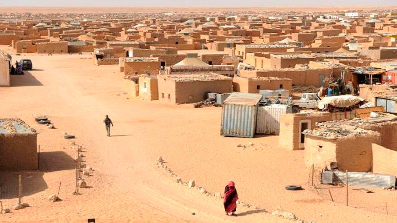 Campo de refugiados saharauis en el desierto de Argelia