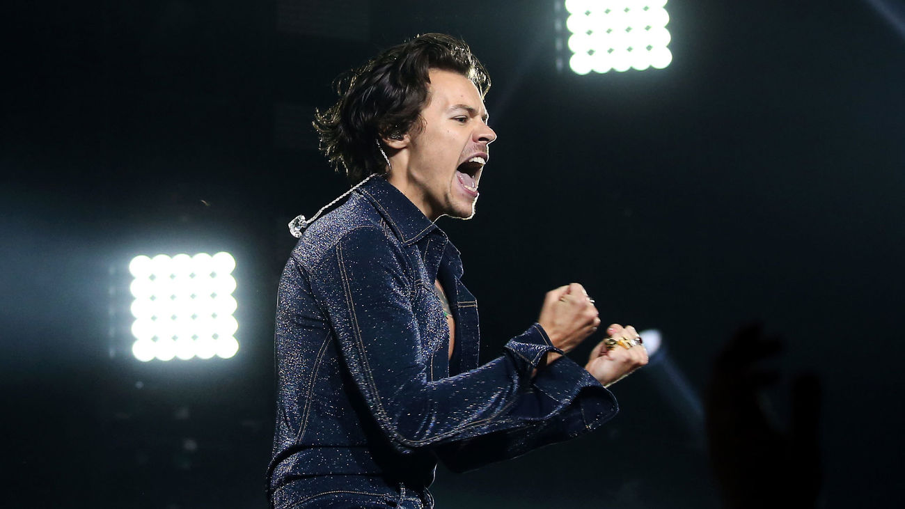 Harry Styles en una de sus actuaciones