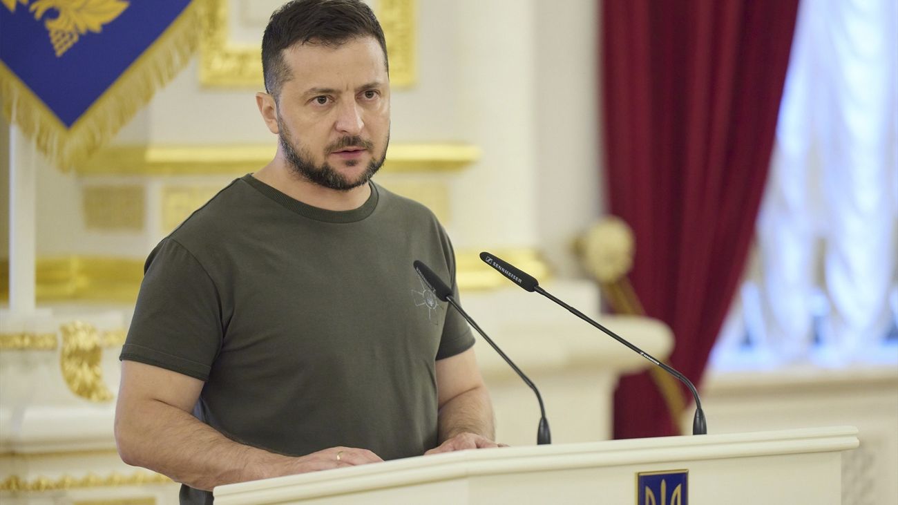 Zelenski en una presentación