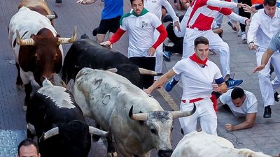Seis atendidos, todos por caídas, en el quinto encierro de San Sebastián de los Reyes