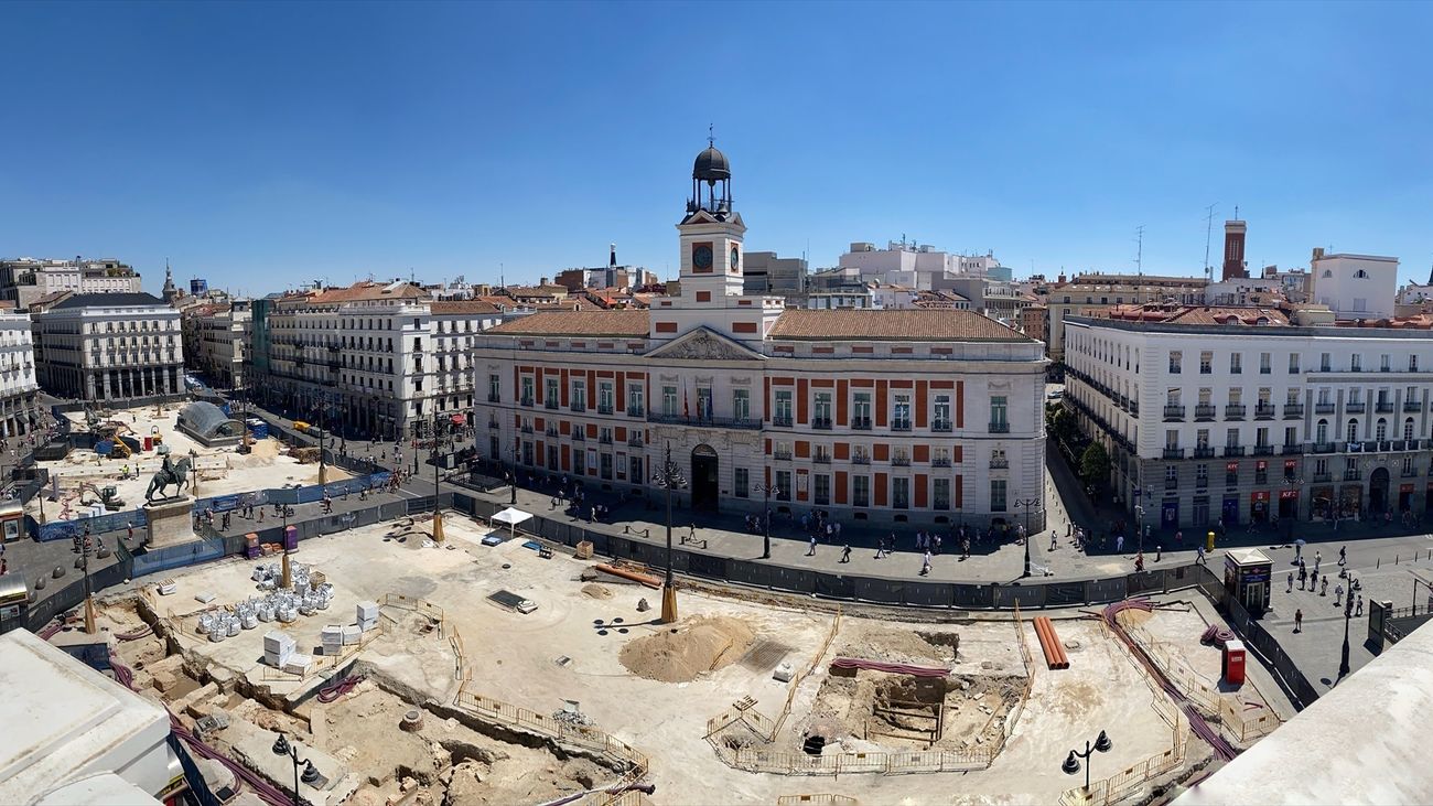 La puerta del Sol en obras para la mejora de las instalaciones