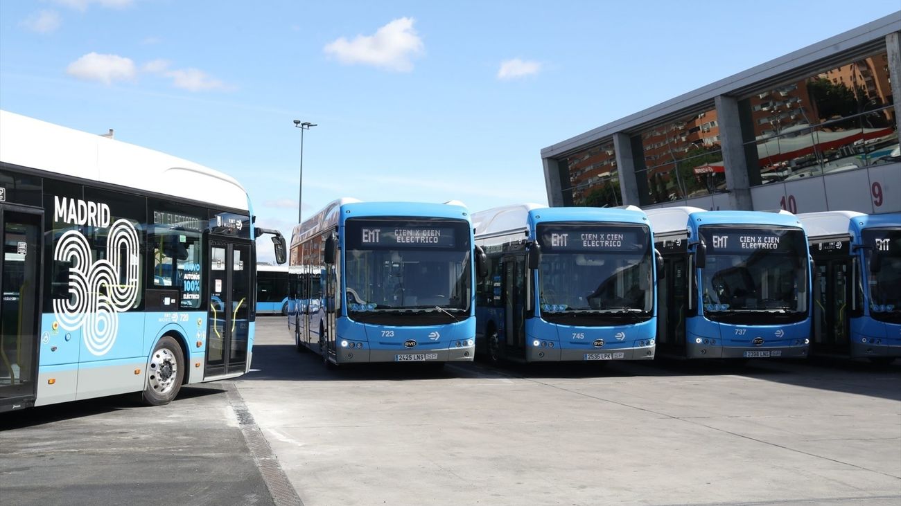 Los autobuses de la EMT serán gratis durante los días 1, 7 y 8 de septiembre