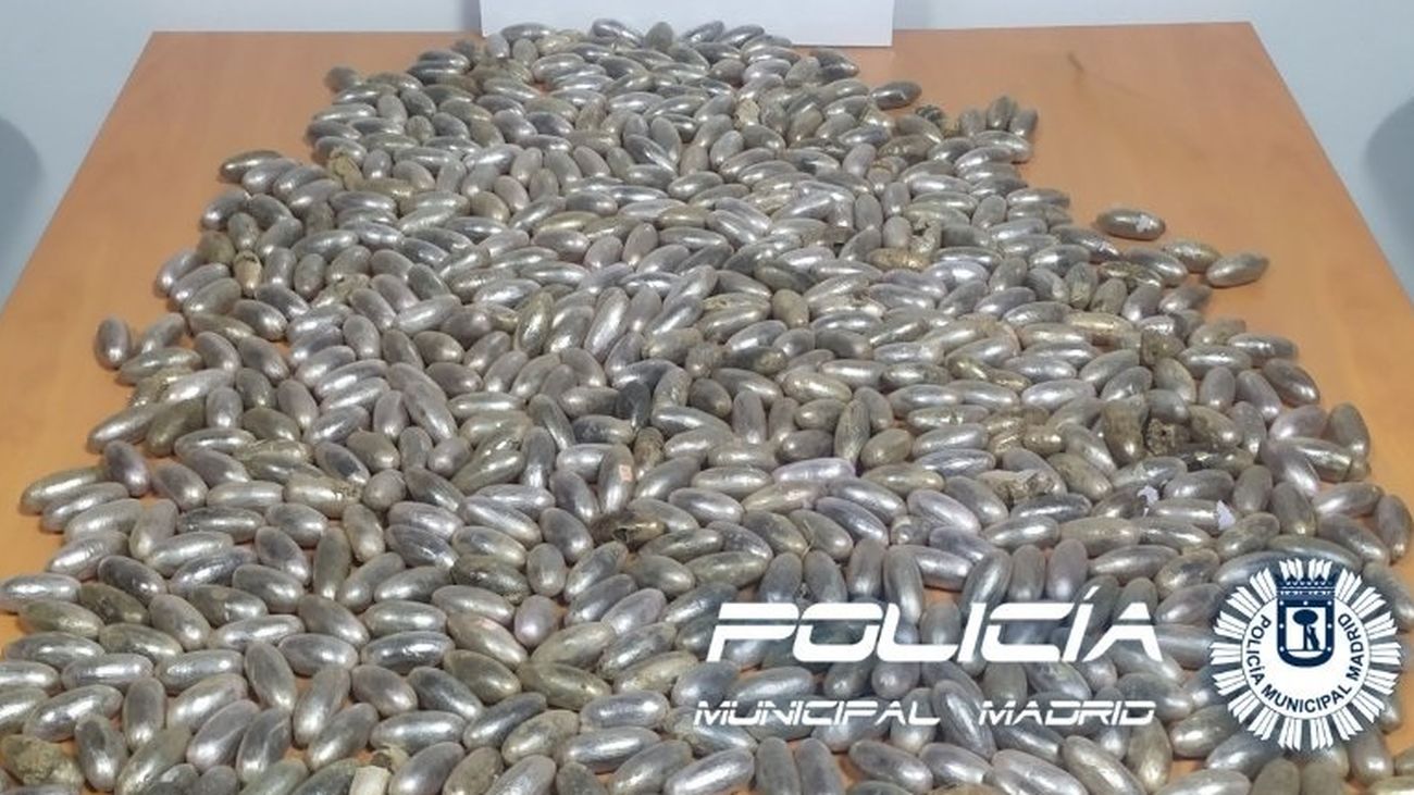 Las 710 'bellotas' de hachís