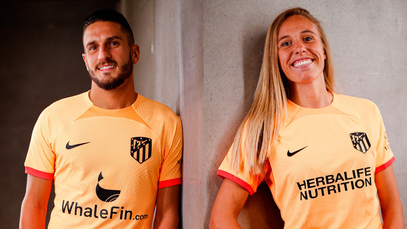 El Atlético de Madrid lanza su tercera equipación naranja