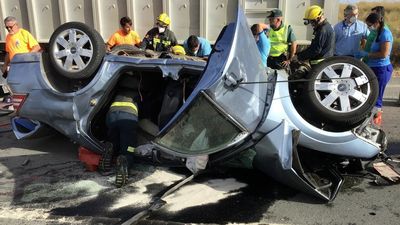 Un muerto y tres heridos en un accidente de tráfico en Níjar, Almería