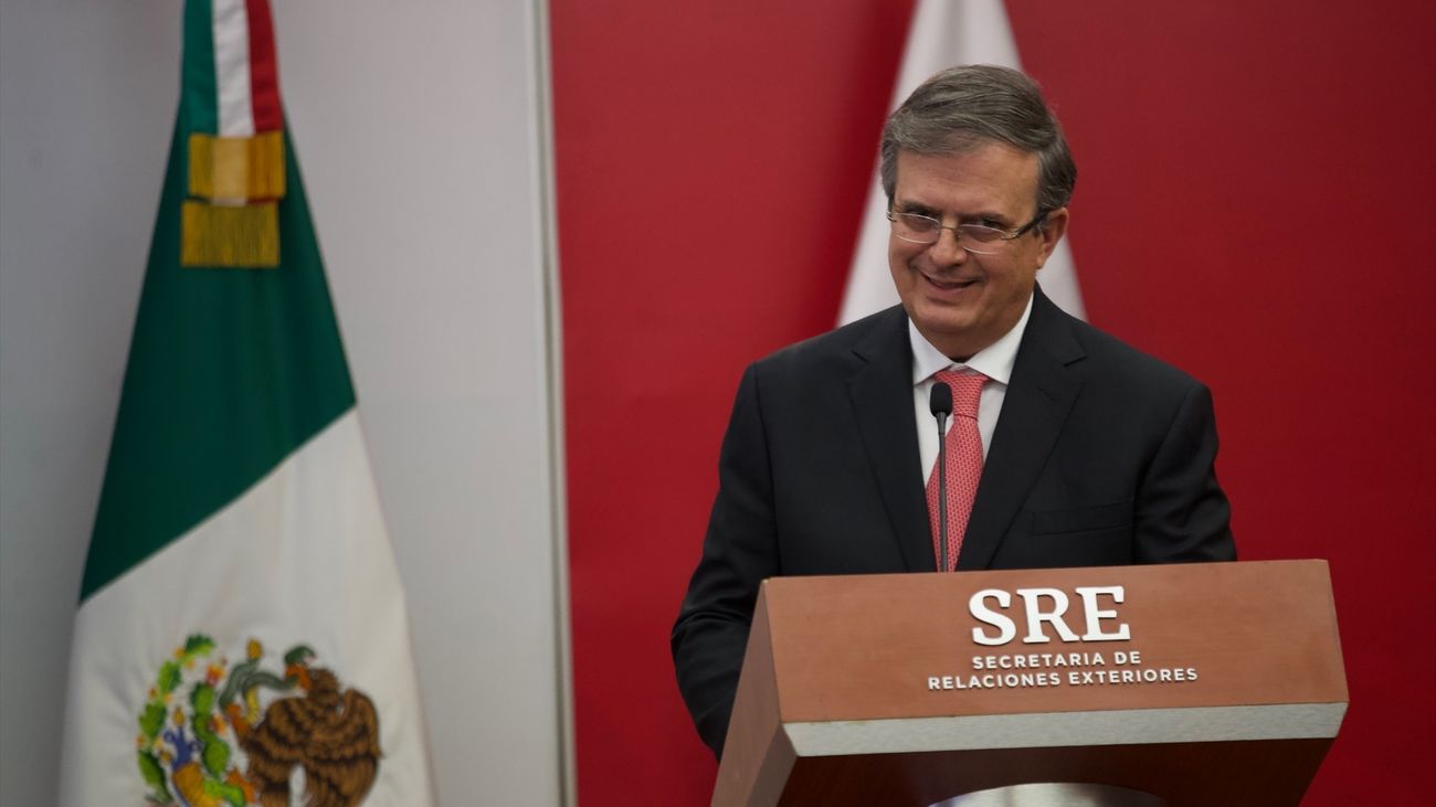 Marcelo Ebrard, ministro mexicano de Exteriores en una reciente comparecencia