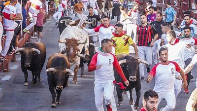 Vertiginoso séptimo encierro de San Sebastián de los Reyes con siete asistencias