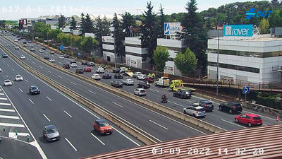 Importantes atascos en las entradas a Madrid por la A-1, la A-6 y A-5