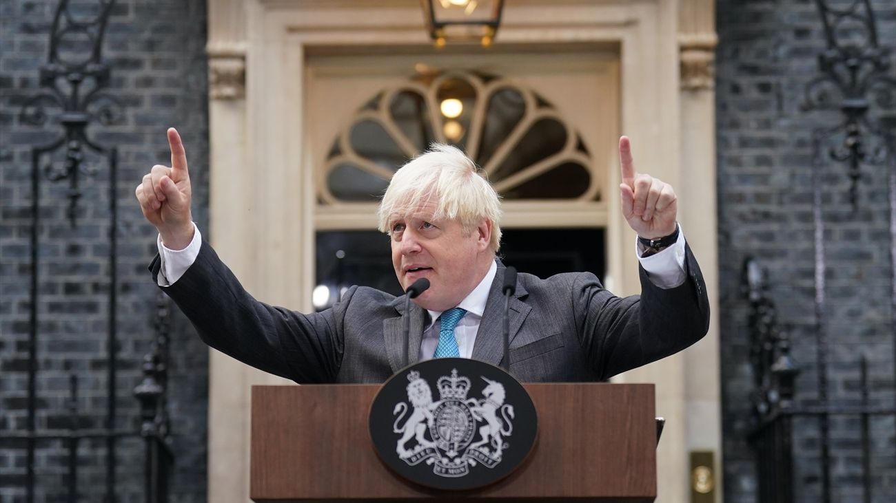Boris Johnson en 10 Downing Street