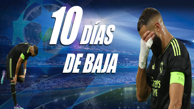 Benzema, lesión doble en el muslo derecho y de baja hasta octubre