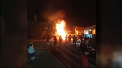 Incendio durante las fiestas de Loeches
