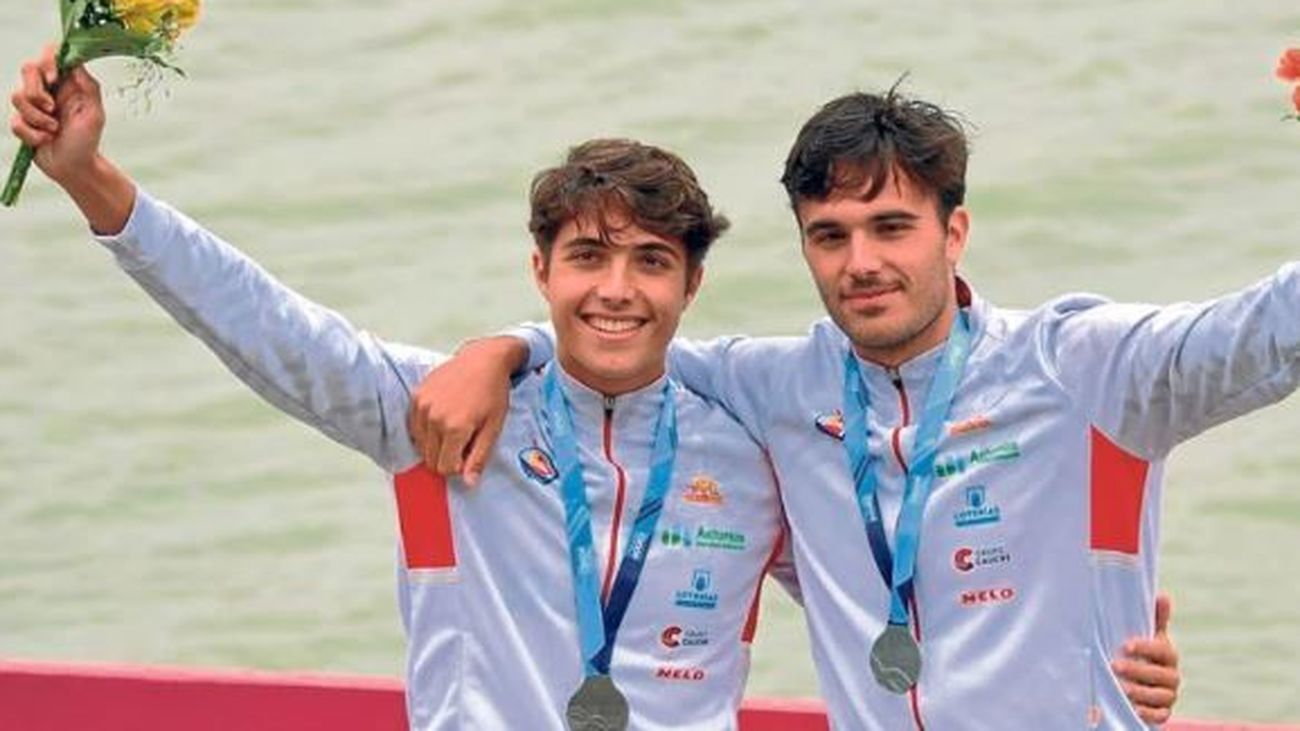 Los palistas madrileños Noel y Domínguez, el futuro del piragüismo