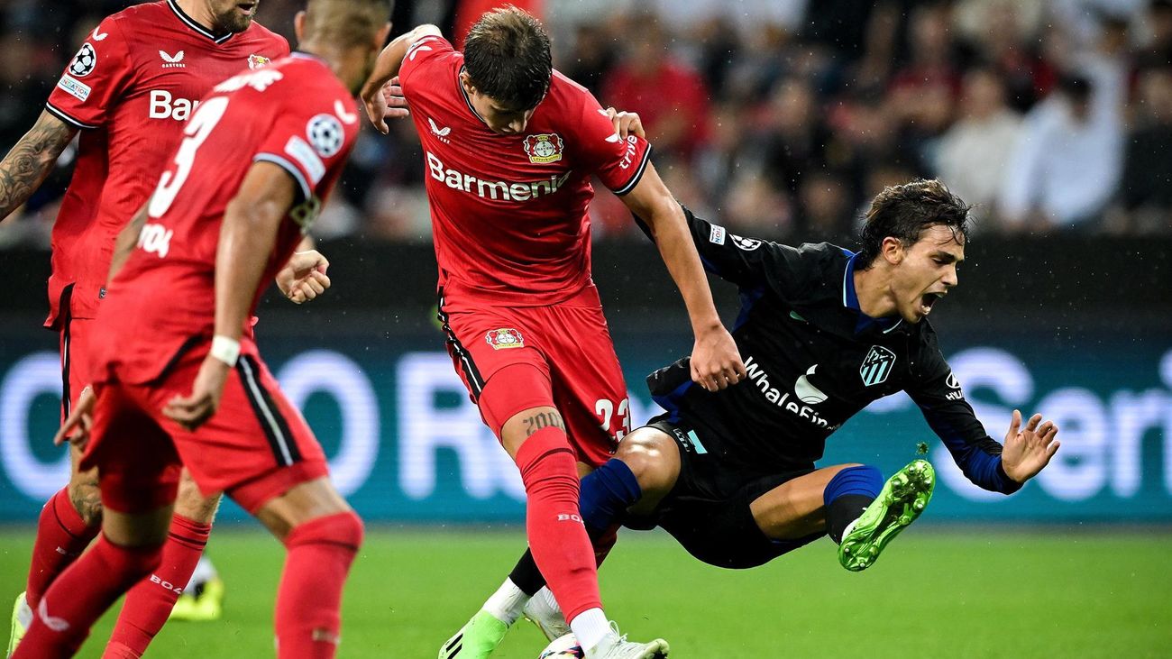 El Atlético de Madrid, noqueado 2-0 por el Bayer Leverkusen