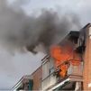 Incendio en Villaverde: 9 heridos, entre ellos dos bomberos y un policía, en un virulento fuego