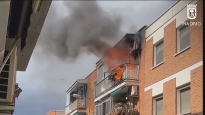 La rotura de una lámpara, origen del incendio de Villaverde