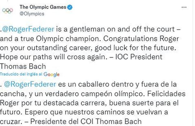 Thomas Bach / TWITTER