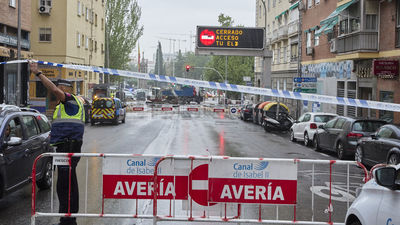 Sin cortes de agua en Madrid tras la rotura de una tubería en Arganzuela