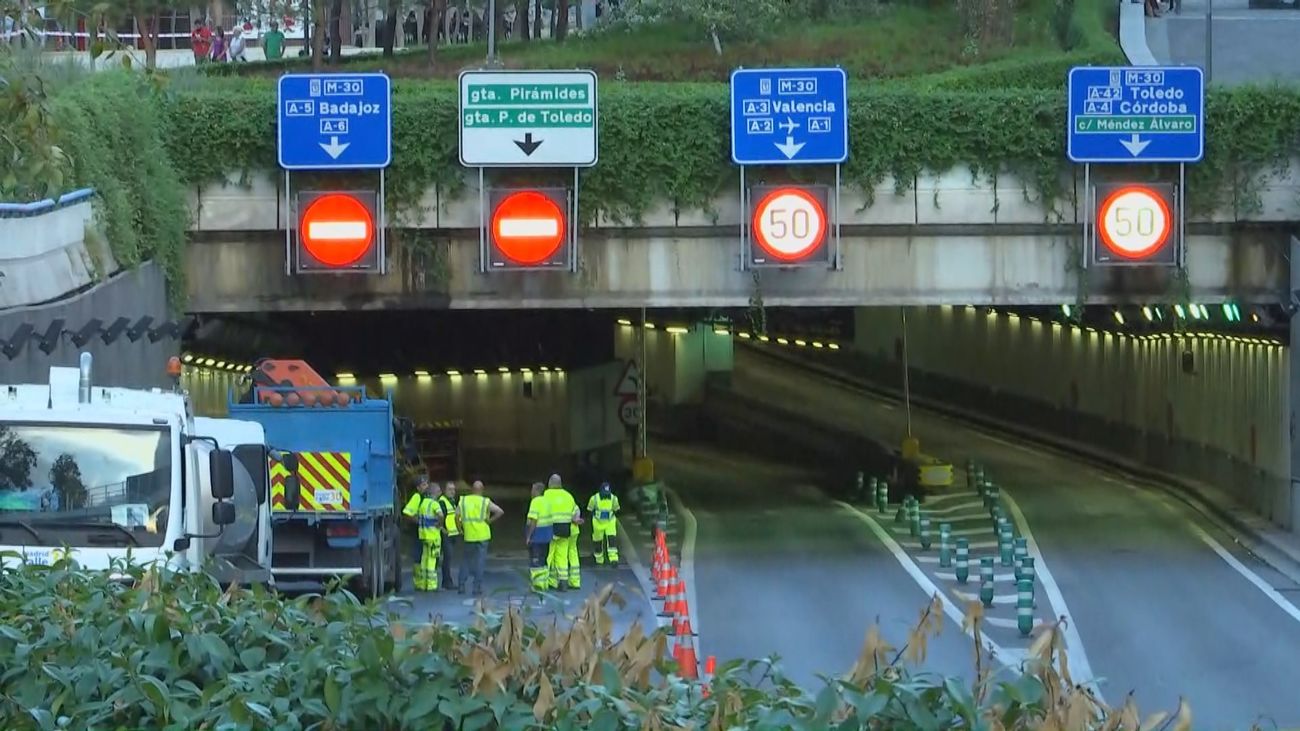 El ayuntamiento prevé reabrir el tráfico en el tramo cortado de la M-30 para la hora punta de este viernes