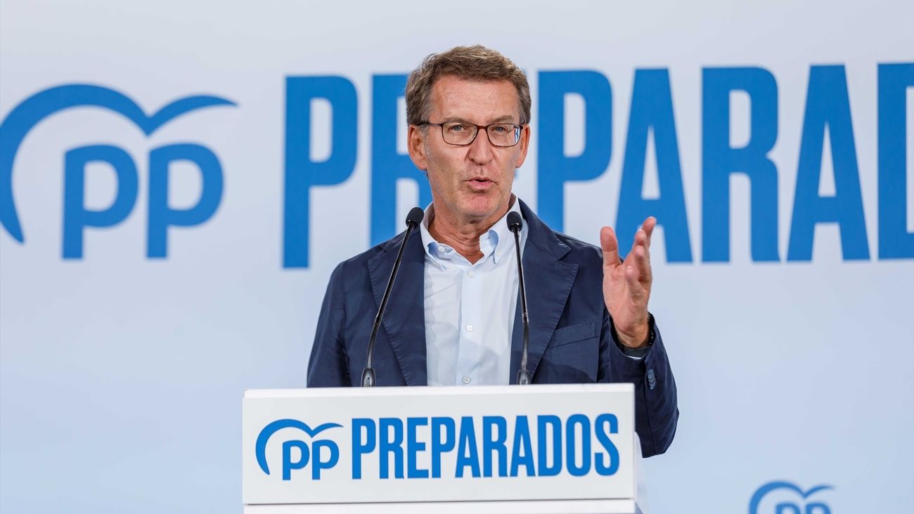 El presidente del Partido Popular, Alberto Núñez Feijóo