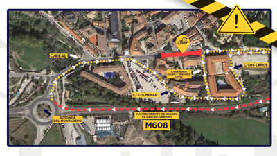 Desvíos en el acceso y el centro de Manzanares desde este lunes