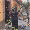 Los Bomberos apuntalan el edificio de Malasaña donde permanecerá un retén por la noche