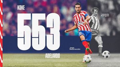 De Adelardo a Koke, 553 partidos para la historia del Atlético