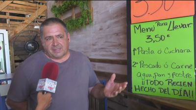 El sorprendente menú del día a 3,50 euros del frutero de Parla