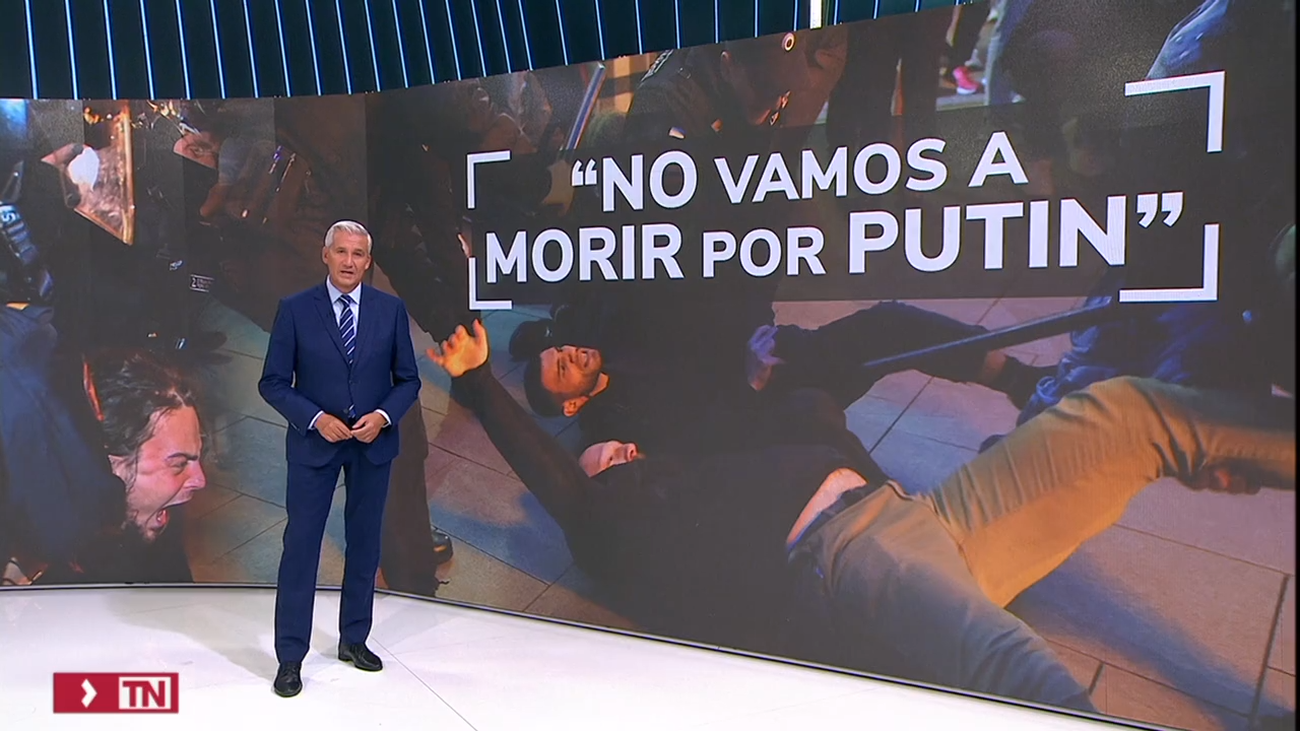 Más de 1.000 detenidos en protestas en Rusia contra la movilización anunciada por Putin