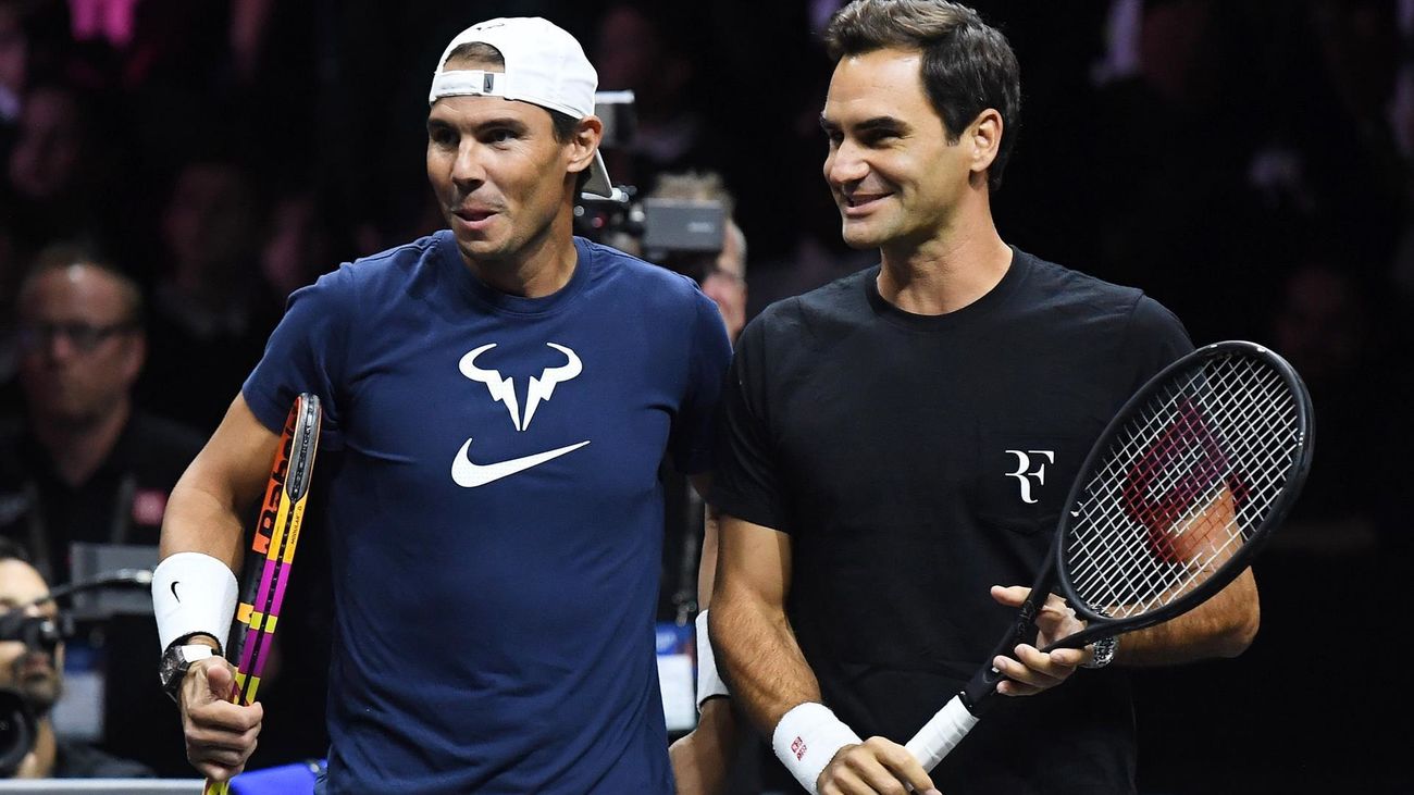 Nadal arropa a Federer en su adiós