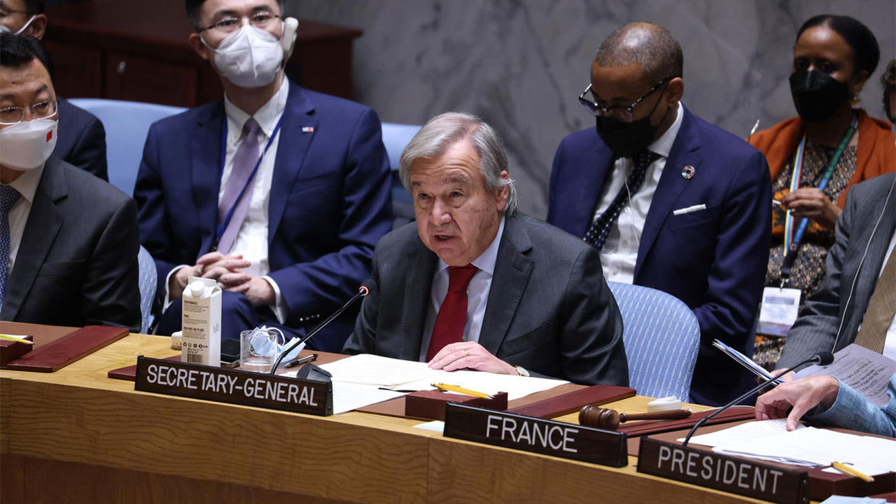 Guterres califica de "totalmente inaceptable" la amenaza de usar armas nucleares