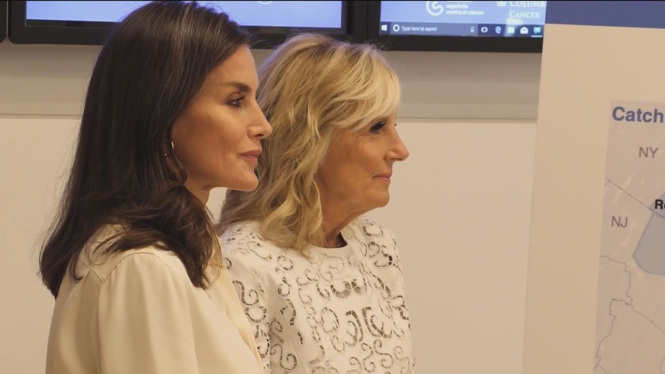 La reina Letizia y Jill Biden aúnan fuerzas en la investigación contra el cáncer