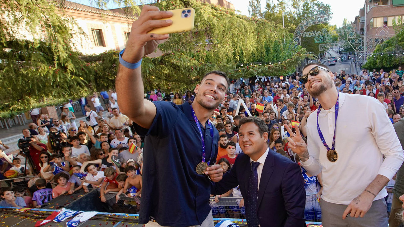 Los hermanos Hernangómez, los reyes de Europa, en Las Rozas